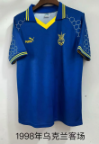 1998 Ukraine away retro soccer jersey size