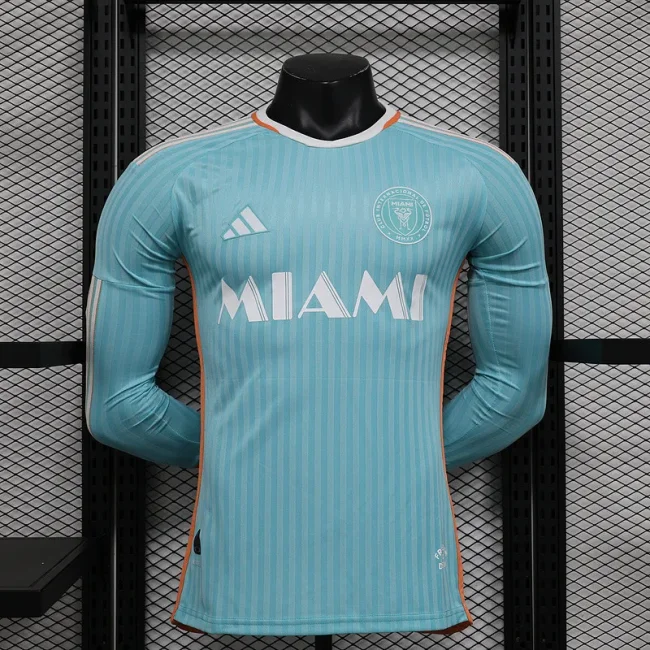 Miami Third Away long sleeve Player version jersey (The player version is more slim fit, it is recommended to buy one size larger)