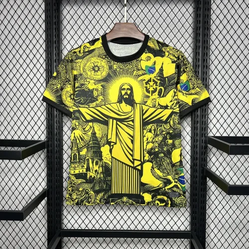 2024-25 Brazil jesus yellow special version jersey