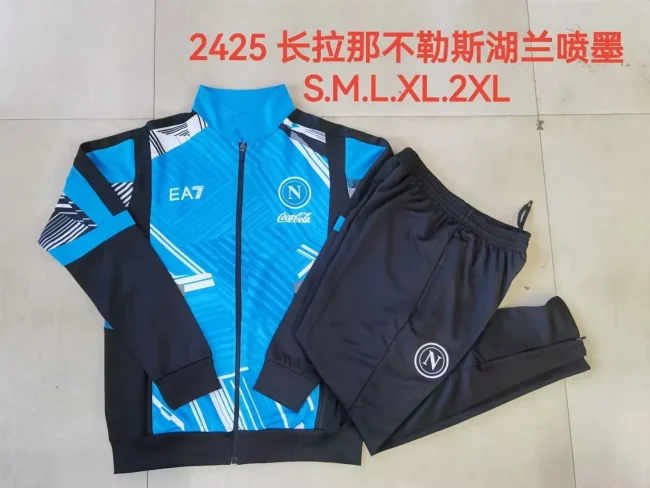 napoli 2024-25 sky blue tracksuit