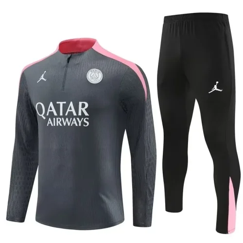 paris saint germain 2024 dark gray training suit