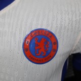 2024-25 Chelsea white player version jersey(The player version is more slim fit, it is recommended to buy one size larger)