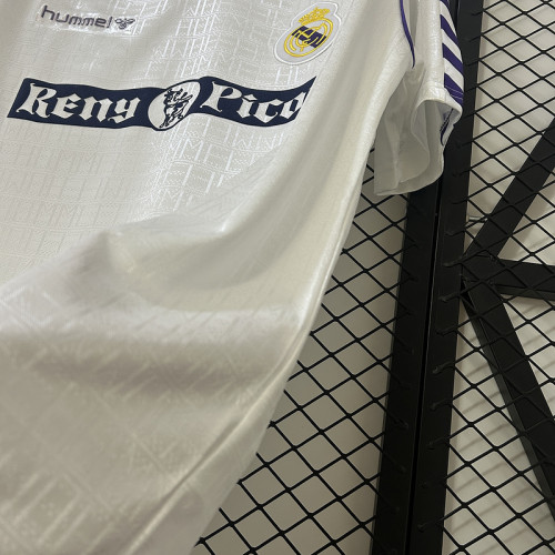 1989-90 .Real Madrid    home retro jersey