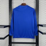 2024-25 Manchester United Joint Edition Blue Long Sleeves Retro Jersey