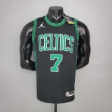 BROWN#7 Celtics White Jordan theme black