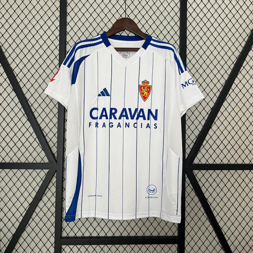 2024-25 Real Zaragoza home soccer jersey