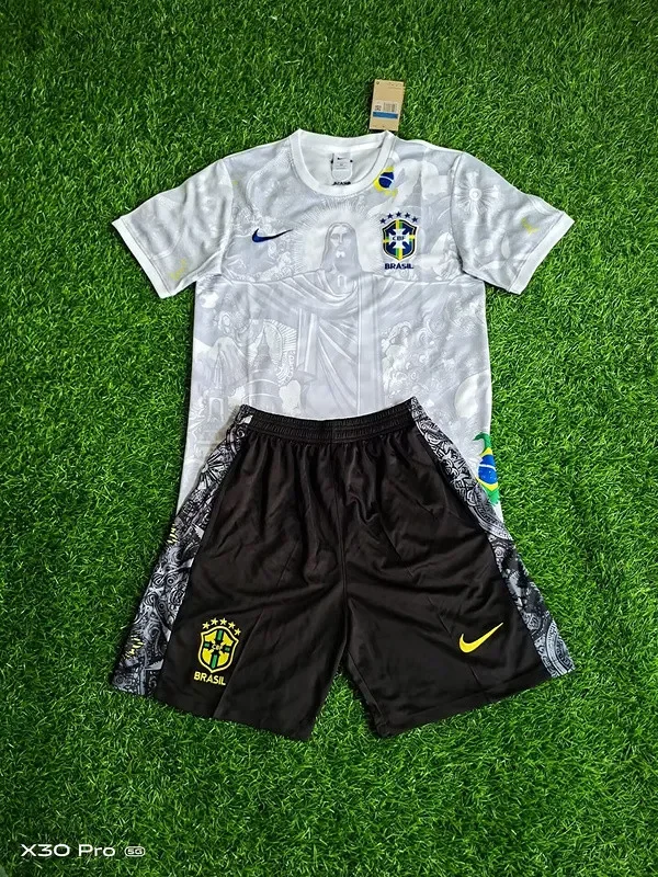 2025-26 Brazil white jesus special suit