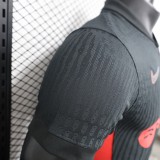 2024-25 Barcelona away black player version jersey(The player version is more slim fit, it is recommended to buy one size larger)