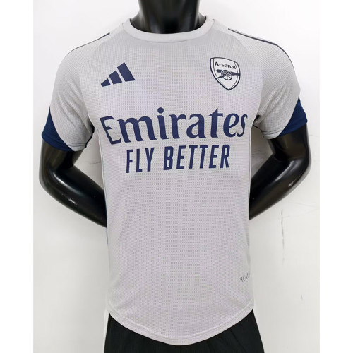 2025-26 Arsenal   gray special player version jersey   (The player version is more slim fit, it is recommended to buy one size larger)
