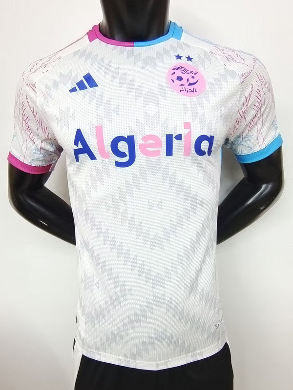 2024-25 Algeria white player version jersey (The player version is more slim fit, it is recommended to buy one size larger)