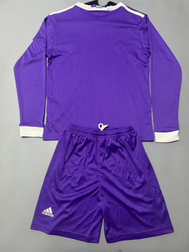 2016-17  Real Madrid  away retro long sleeve kid kit