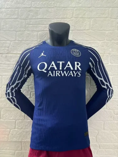2024-25 paris saint germain fourth away long sleeve player version jersey