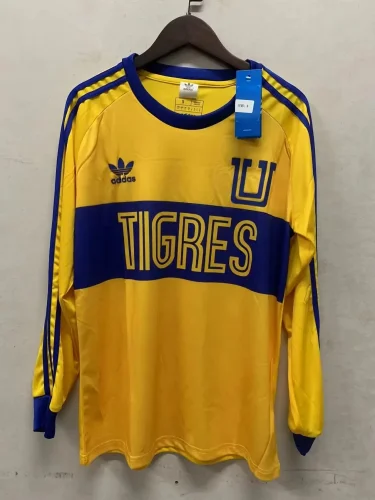 Tigres 2023-24 yellow retro style long sleeves
