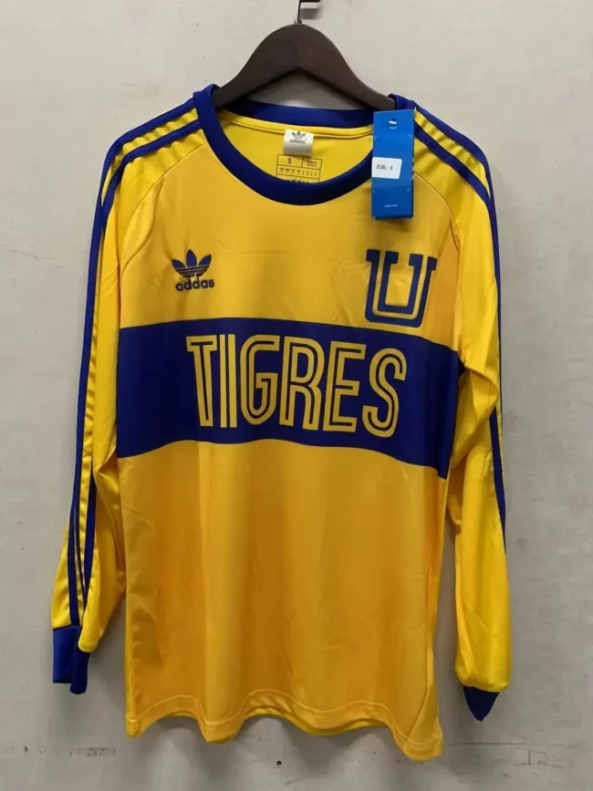 Tigres 2023-24 yellow retro style long sleeves