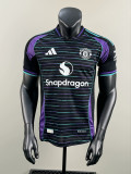 2025-26.Manchester United black Special player version jersey  (The player version is more slim fit, it is recommended to buy one size larger)