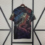 2024-25 Real Madrid black colorful dragon jersey