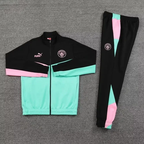 Manchester City 2024 green black jacket set