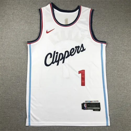 24th season Clippers white jersey series