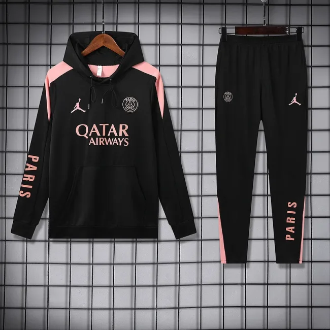2024-25 Paris Saint-Germain black hoody suit