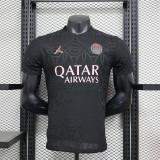 2024-25 .Paris Saint Germain  Black Special Player version jersey (The player version is more slim fit, it is recommended to buy one size larger)