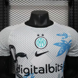 2025-26 Inter Milan   white special player version jersey    (The player version is more slim fit, it is recommended to buy one size larger)