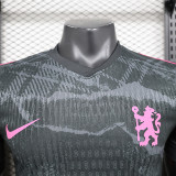 2024-25 Chelsea third away black player version jersey(The player version is more slim fit, it is recommended to buy one size larger)