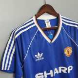 1988-89 Manchester United  away blue