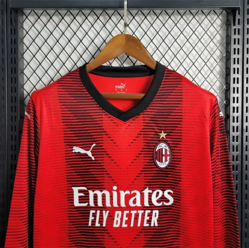 AC Milan 2023-24 home court soccer jersey