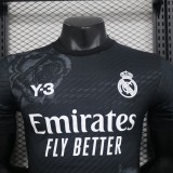 2024-25 Real Madrid black Y3 Rose player version jersey(The player version is more slim fit, it is recommended to buy one size larger)