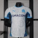 Player Version 2024-25 Olympique Marseille Home(The player version is more slim fit, it is recommended to buy one size larger)