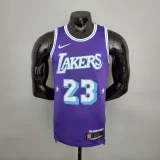 2022 75th Anniversary James #23 Lakers City Edition Purple