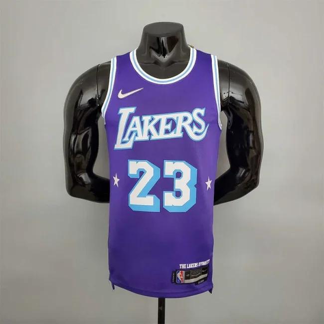2022 75th Anniversary James #23 Lakers City Edition Purple