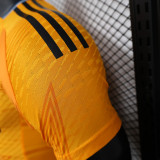 2024-25 Real Madrid away orange player version jersey(The player version is more slim fit, it is recommended to buy one size larger)