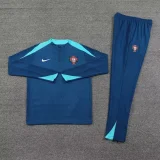 portugal 2024 navy blue training suit