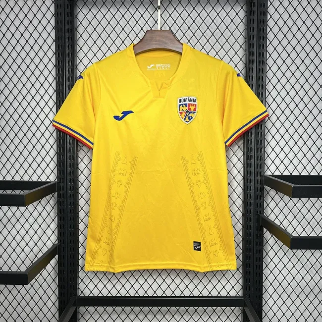 2024 Romania home soccer jersey