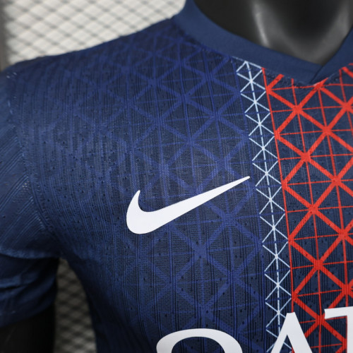 25-26 Paris Saint Germain home player version jersey   (The player version is more slim fit, it is recommended to buy one size larger)