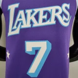 2022 75th Anniversary Anthony #7 Lakers City Edition Purple