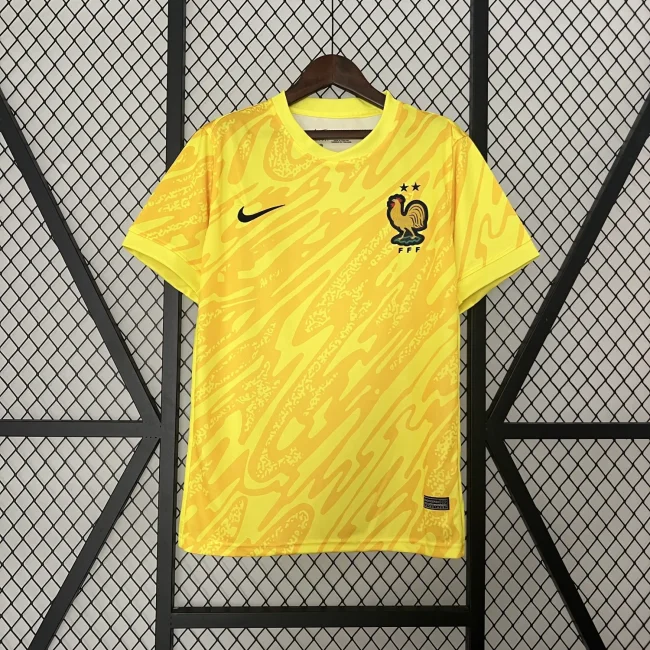 2024 France Yellow Goalkeeper Jersey