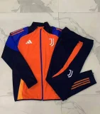 E896# 2024-25 long zipper Juventus orange suit (kids)
