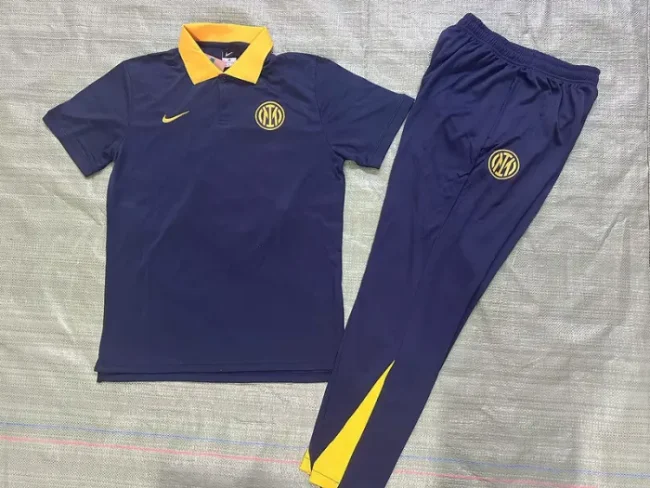 2025-26 Inter Milan Dark blue POLO suit