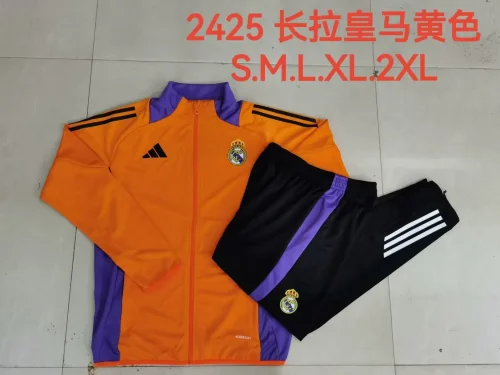 Real Madrid 2024-25 orange jacket set