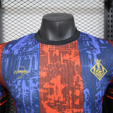 2024-25 Barcelona   Red and Blue Special Player Version jersey   (The player version is more slim fit, it is recommended to buy one size larger)