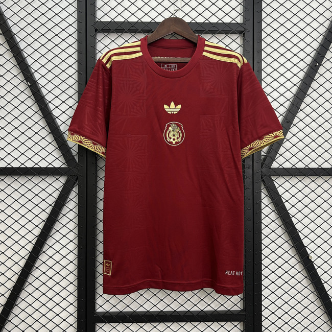 2025-26 Mexico red Gold Cup special jersey