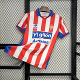 2001-02 Sporting Gijon  de Gijon Home Retro Jersey