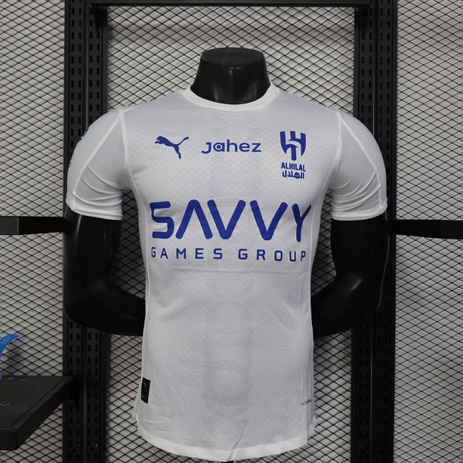 2025-26 Al-Hilal Saudi Away player version jersey (The player version is more slim fit, it is recommended to buy one size larger)