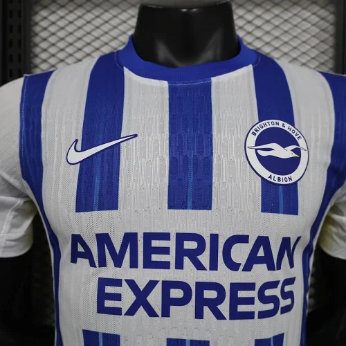 brighton 2024-25 home player version(The player version is more slim fit, it is recommended to buy one size larger)