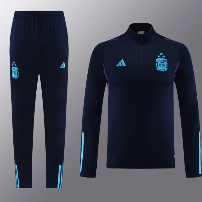 2023 Argentina 01 sapphire blue half-pull suit (with steel seal)