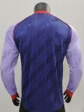 24-25  Arsenal  Purple  Model long sleeve Player version jersey (The player version is more slim fit, it is recommended to buy one size larger)