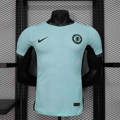 2023-24 Chelsea third green player version jersey(The player version is more slim fit, it is recommended to buy one size larger)