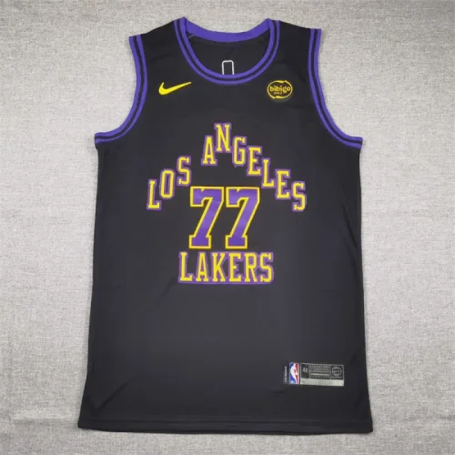 2024 City Edition Black Lakers No. 77 Doncic
